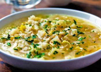 Gjellë me presh dhe selino