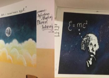 Zbukurohen muret e Gjimnazit të Deçanit me piktura dhe murale të ndryshme