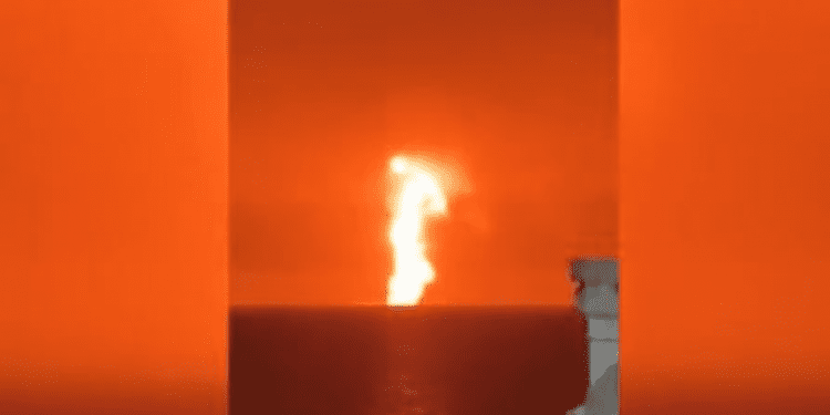 Shpërthim i fuqishëm në Detin Kaspik