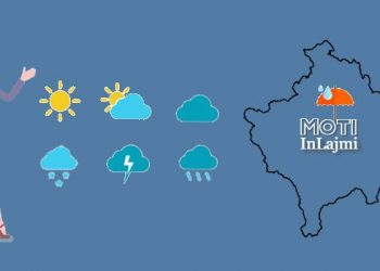 Nuk keni nevojë me marrë çadër sepse sot është moti me diell dhe vranësira