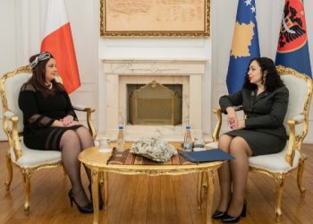 Osmani pranon letrat kredenciale nga ambasadorja e Maltës në Kosovë, Ferrante