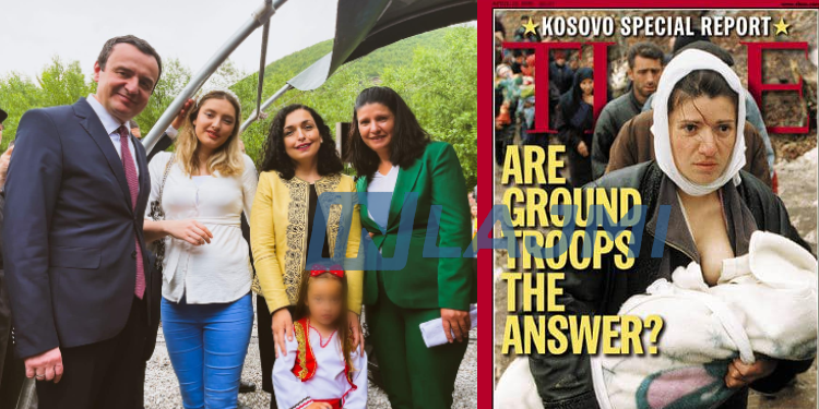 Osmani në Ditën e Çlirimit takon refugjaten kosovare, thotë se është simbol i qëndresës