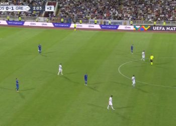Përfundon pjesa e parë e ndeshjes Kosovë-Greqi me rezultat 0:1