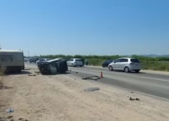 Aksident trafiku mes 4 veturave në Fushë-Krujë, njëra dyshohet se është nga Kosova