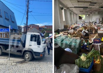Inspekcioni i Komunës së Prishtinës bën pastrimin e depove ushqimore tek Tregu