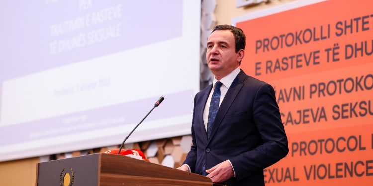 Kurti shpalos ndryshimet ligjore në trajtimin e rasteve të dhunës seksuale