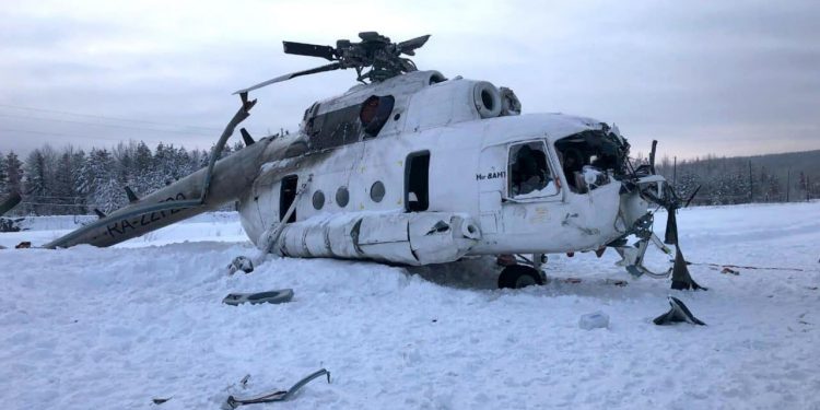 Rrëzohet një helikopter aeroportin Vnukovo në Moskë