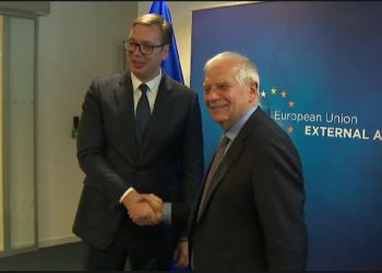 Ka filluar takimi mes Aleksandër Vuçiq dhe Josep Borell!