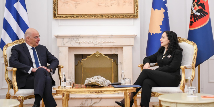 Presidentja Osmani takon ministrin e Jashtëm të Greqisë, ja çfarë u diskutua në takim