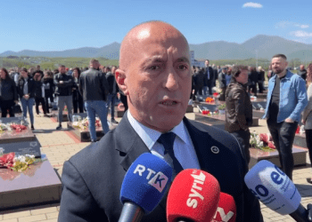 Haradinaj bën homazhe në Kompleksin Memorial në Mejë