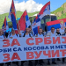 Dhjetëra serbë nga Kosova nisen në këmbë për mitingun e Vuçiqit