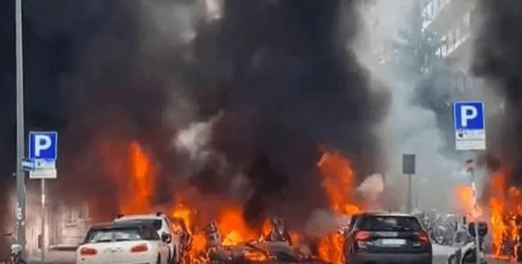 Një shpërthim i madh ndodh në Milano