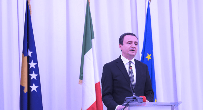 Kryeministri Kurti: Italia një mike dhe aleate e Kosovës