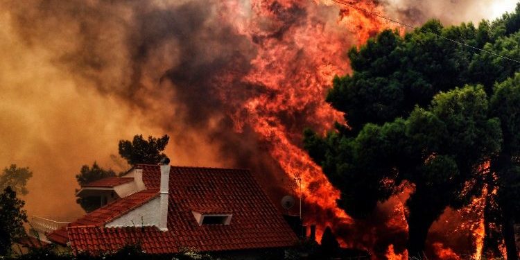 Zjarri në ishullin Rodos në Greqi del jashtë kontrollit! Zjarrfikësit në “luftë” me flakët