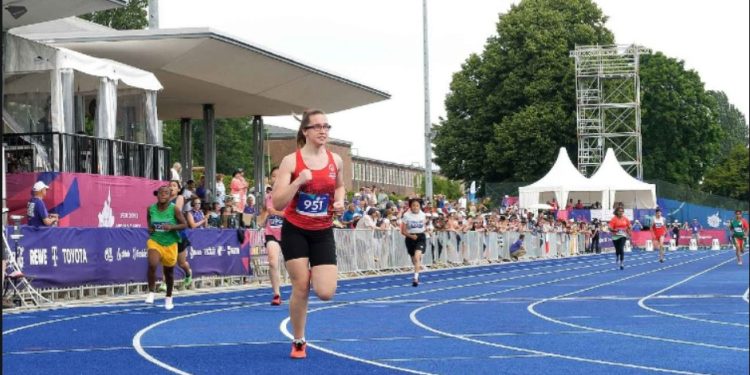Kristina Ismailanji fitoi në garën sprint 100m në lojërat Botërore Olimpike Speciale Berlin 2023
