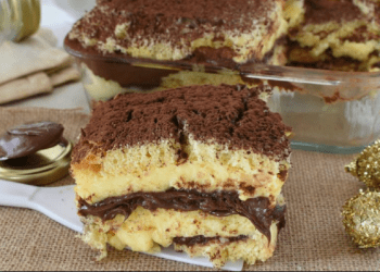 Tiramisu shtëpie me çokokrem, shije fantastike