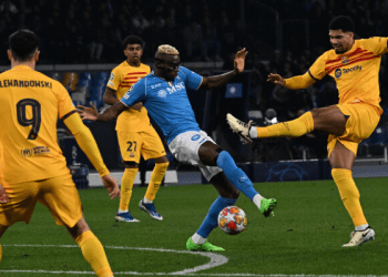 Përfundon ndeshja Napoli dhe Barcelona me rezultat 1 me 1