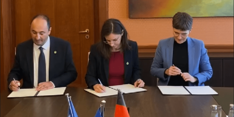 Nënshkruhet partneriteti klimatik gjermano-kosovar, Rizvanolli: Qëllim, bashkëpunimi mes 2 shteteve