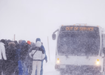 Stuhi të mëdha të borës kanë përfshirë në perëndim të SHBA-së