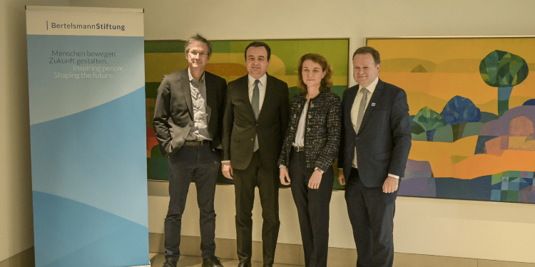 Në Fondacionin Bertelsmann, Kurti: Duam t’i bashkohemi NATO-s si një ombrellë sigurie për kontinentin tonë