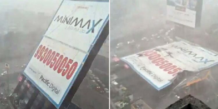 Indi: Stuhia rrëzon billbordin, 14 persona të vdekur