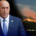 Haradinaj pas zjarreve në bjeshkët e Deçanit: Falënderoj secilin që po kontribuon dhënë