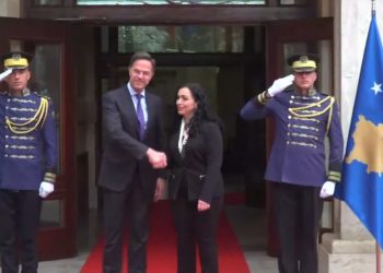 Sekretari i NATO-s, Rutte, arrin në Presidencë, pritet nga Osmani