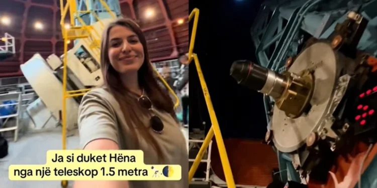 Astronomja kosovare Pranvera Hyseni kap pamje spektakolare të Hënës nga teleskopi i NASA-s