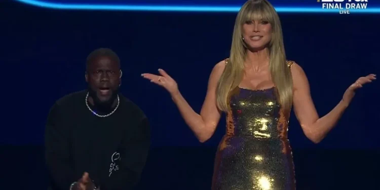 Heidi Klum shkëlqen përkrah Kevin Hart në shortin e Kampionatit Botëror 2026