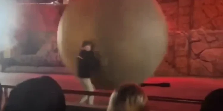 VIDEO / Incident në Disney World, punëtori goditet nga një top 180 kg